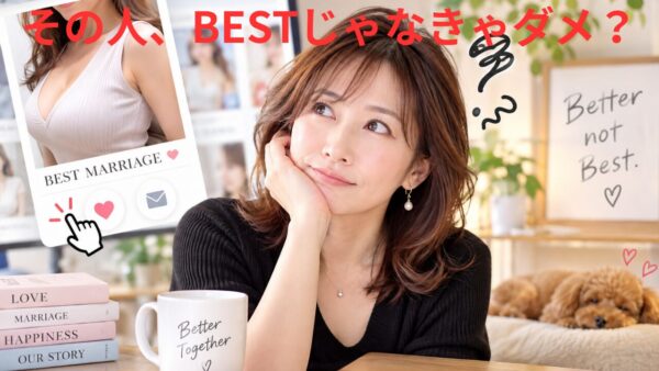 その人、本当にBESTじゃなきゃダメですか？結婚相手に必要なのは「BETTER」かもしれない