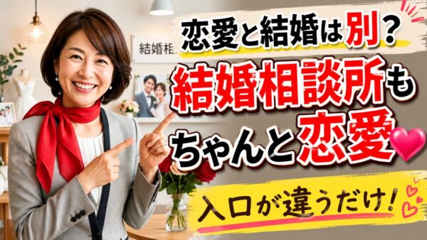 「恋愛と結婚は別です」と言われるたびに、私は少しモヤモヤします😊結婚相談所でも、みんな恋愛して結婚していますよね？💕